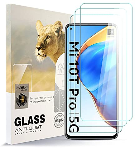 AYSOW Displayschutzfolie für Xiaomi Mi 10T PRO 5G Premium Glas 0.3mm 9H Härte 2.5D Film, Anti-Kratzer, Blasenfrei, Glasschutzfolie Schutzfolie für Xiaomi Mi 10T PRO 5G[3 Stück]