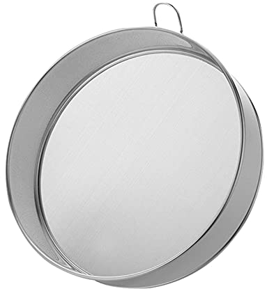 Stainless Steel Flour Sieve - Fine Mesh, 80 Mesh, Durable Professional Round (Silver)