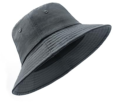 Zylioo UV Fischerhut Kleinen Größe,Sonnenschutz Anglerhut S-M,Sommer Bucket Hats 55cm,Atmungsaktiver schnelltrocknender Sonnenhut