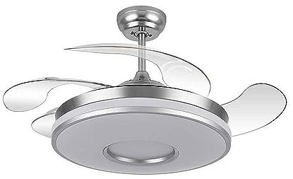 Ventilador con plafon led DANI cromo con motor DC FABRILAMP
