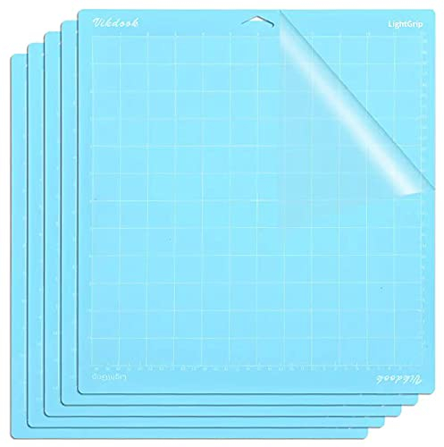 VIKDOOK Schneidematte für Cricut Maker 3/Maker/Explore 3/Air 2/Air/One 12 x 12 30,5 x 30,5 Variety Grip Replacement Adhesive Light Standard Starke Griffmatte für Cricut-Zubehör