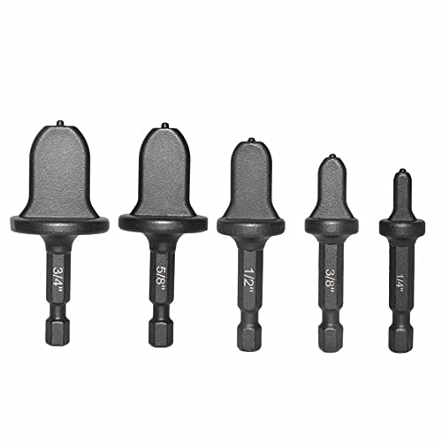 Fongmore Lot de 5 outils de réparation pour tuyau de climatisation avec poignée hexagonale de 1,9 cm, 1,2 cm, 9,5 mm, 1,2 cm, 1,2 cm