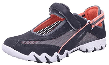 Allrounder, NIRO Sneaker, Klettverschluss, Grey, C. Suede 03 / Open Mesh 60, Größe 38 EU