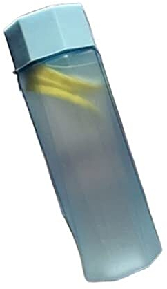 Trinkflasche Wasserflasche Polygon-mattierte Kunststoff-Wasser-Flasche tragbare Fruchtsaft-Wasser-Flaschen mit Seil Leckfestes Outdoor-Sportreise-Camping-Flasche Sportflasche ( Blue : Blue , Size : 38