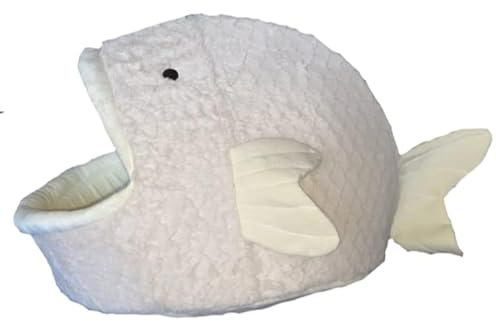 Nandog Blowfish Puffer Fischbett für Katzen und Hunde, Plüsch, Größe S/M
