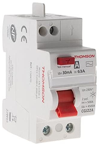 Thomson -Interruttore differenziale bipolare pettinabile Interruttore differenziale63A/30mA tipo A NF - Thomson