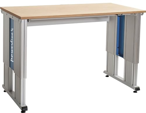 bedrunka hirth | Schwerlasttisch | elektrisch höhenVErstellbar | Höhe 745-1195 MM | Buche-Multiplex Platte | BxT 1500 x 900 MM