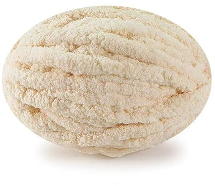 Strickgarn, weich, grob, Wolle, Häkelknäuel, Handwerk, mehrfarbig, sperrig, 250 g, für Decke, DIY, Handwerk, mehrfarbig, Hellbeige