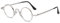 ABETOS Lesebrille Herren Damen Runde Klein Retro Metall Lesebrillen mit Blaulichtfilter Flexibel Scharniere Leicht Computer Lesehilfe Brille mit Stärke (Silber+1.0)