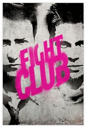 Movie Fight Club Classic Poster (11) Leinwand Poster Schlafzimmer Dekor Sport Landschaft Büro Zimmer Dekor Geschenk ungerahmt 60 x 90 cm