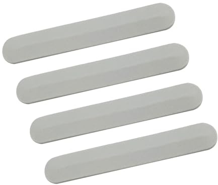 Gintai Bottom Cover Foot for HP Pavilion 15-CS 15-CW TPN-Q208 TPN-Q210 | Silver Strips Feet Pad Replacement 4 PCS