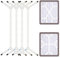 FIBOOMERANG Bed Sheet Clips - Crisscross Fitted Sheet Straps for Bedding, Sheet Grippers and Sheet Holder Elastic Bands Bedsheet Suspenders Fasteners, 4Pcs/Set White