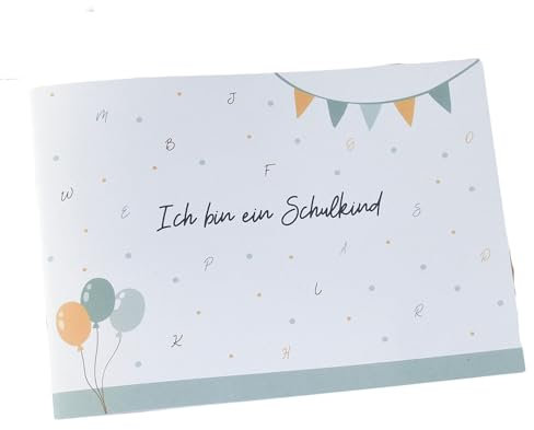 Erinnerungsalbum zur Einschulung | Ich bin ein Schulkind | Erinnerungsbuch für das erste Schuljahr | Fotoalbum Schulbeginn | Schulanfang Buch