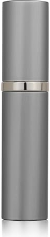 Aurdox Perfume Atomiser, Refillable & Portable Perfume Bottle for Travel, 5ml Small Spray Bottles with Bottom Pump, Dispensers for Women and Men, Leaking Proof and Luxurious Design(Grey)