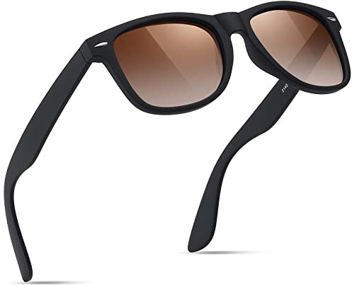 Glapeame Polarisiert-Sonnenbrille-Herren-Damen-Sonnenbrillen-Sunglasses-Men-Woman-Sonnenbrille Schwarz-UV400-Unisex-Retro-Vintage-Klassische-Polarisierte-Brille-Sportbrille-für Fahren-Camping,9