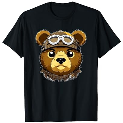 Anime Bär mit Brille T-Shirt
