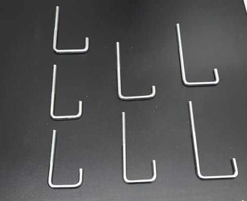 Gutta L - Haken - Rohrhaken M6, verzinkt - für die Montage von Licht- und Trapezplatten an Vierkantrohre - NP- und U-Profile (100, 80 x 32 x 20)