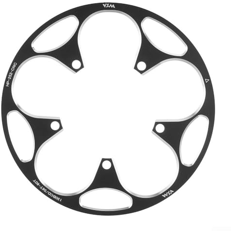 Protection de plateau de vélo 130BCD - Anneau de protection pour chaîne de vélo - Pour dents : 50T-54T 56T-60T (56T-60T Noir)