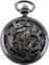 ÖSSZEFUT Mechanische Taschenuhren für Herren, Glücksdrache und Phönix, Skelett-Taschenuhr mit Kette, Uhr