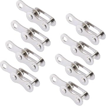Hihaha 8pcs Single Speed Chain Master Link Joint Clip Connectors for Bike Durable Material