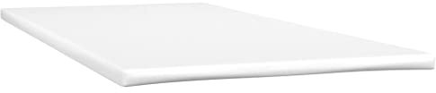 vidaXL Matratzenauflage, Bettmatratze mit Schaumstoff, Matratzentopper für Bett Gästebett Sofa, Matratzenschoner, Weiß 80x220x5cm Stoff