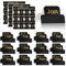 RAMGLYO 36 pcs Kalender-Aufkleber, 12-teilige Set mit schwarz-goldenen Monats-Index-Etiketten, 1,57 * 1.18 Zoll, für kalender planer, kalender organizer, kalender sticker, kalender aufkleber