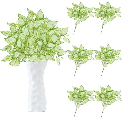 astylishome Faux Plants Artificial Plants Fake Tree Leaves with Stems Tall Faux Tree Large Imitation Leaf Tropical Plant Greenery Floral Jungle Party Indoor Outdoor Garden Decoration 2906