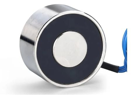 OURNXI P30/22 Electroimán de Ventosa Potente, Redondo y pequeño, 15 kg, CC 12 24 V, imán de elevación(DC 12V)