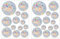 26 Stück Suncatcher Sticker,Runden Prisma Fensteraufkleber,Regenbogen Folie Fenster,Sonnenfänger,Fensterfolie Regenbogeneffekt,Vogel Anti Kollisions Aufkleber,Vogelschutz,Elektrostatische Adsorption