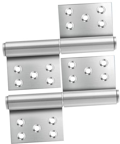 DECOMELODY 1 Paar Scharniere Für Brandschutztüren Türstopper Van Schlösser Haken Teil Bolzen Scharnierschrank Aus Zieht Kommerziell Abheben Schließen Keile Mega Gewichtet Tor Rostfreier Stahl