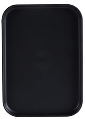 24CM X 17.3CM Black Plastic Serving Tray Rectangular Decorative Storage Organizer Tray For Hotel,Home,Restaurant Organizer