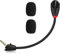 ZHHSUNY Mic Sostituzione Staccabile 3,5 mm Rimozione Rumore Compatibile con Cuffie da Gioco Wireless Kingston Hyper-X Cloud II con LED, Applicabile a PS-4 PS-5 PC Giochi