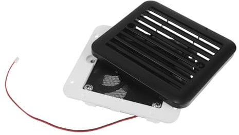 Generisch 1 Satz RV -Kühlabluftventilator Kühlschrank Teile RV -Teile Kühllüfter Wohnmobil-Belüftungssystem Wohnmobil-Lüfter Wohnmobil-Kühlschrankventilator Kühlschrankzubehör Abs Schwarz