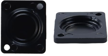 Orivin Placa Ciega Para Montaje En Panel (10 Unidades), Placa De Montaje En Rack De Metal Serie D Para Conectores De Chasis Y Conectores XLR