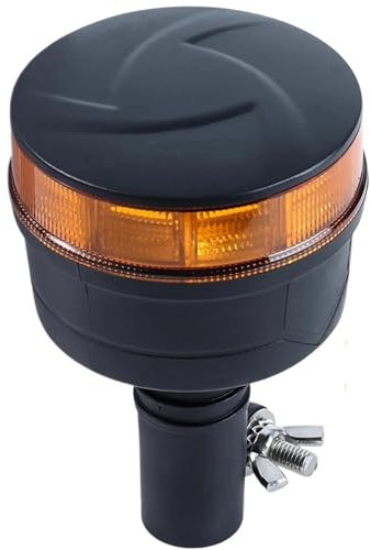 FUNFOB Intermitente Lateral Baliza Advertencia Seguridad Giratoria 30 LED 12 V-24 V Luz Estroboscópica De Emergencia para Camiones Tractores Quitanieves Y Accesorios Tractores Indicador Espejo
