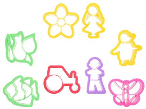 Artibetter Moule à Boucles d'oreilles en Pâte Polymère 8 Pièces, Mini Emporte-pièces en Plastique Léger pour Création Bijoux DIY, Kit de Découpe Argile pour Artisanat et Fabrication Boucles