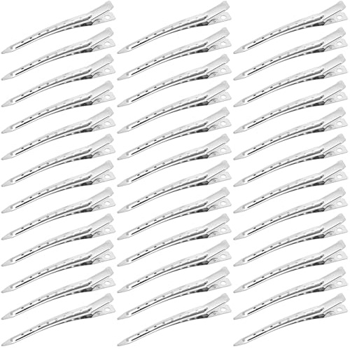 BUTBU Fermagli per Capelli Professionali, 36 Pezzi Becchi D'oca per Capelli, Metallo Fermagl, Capelli Styling Clip per Capell, per acconciature Donna Ragazza Hair Clip