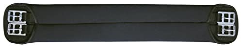 HKM 6281 Softoprensattelgurt, Sattelgurt Softopren Rollenschnallen, Schwarz, 115