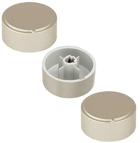 Spares2go - Manopole di controllo per forni/fornelli Ariston (confezione da 3), colore: argento