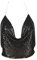 ZUMUii Butterme Damen Sexy Deep V Kette Halter Ärmellos Backless Metall Weste Sequin Crop Top Club Wear (Schwarz)