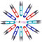 UCEC Lot de 12 coupe-fils/découseurs/ciseaux de couture/mini cisailles en forme de U - Idéal pour les points de coutures et les travaux manuels