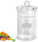 Amikado Bonbonnière en Verre 750 ML Anniversaire avec Motif Ballons et Texte personnalisé