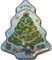 KOMIRO Festive Christmas Xmas Tree Shape Tins Box Cookie Sweet Biscuit Cake Tin Storage Gift Set (T02 Single Tree Tin) 7.5 cm x 5 cm