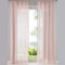 SIMPVALE 2er Set Vorhang durchsichtig Einfarbig Voile-Vorhänge mit Schienenhaken für Gardinen Schlafzimmer Wohnzimmer Balkon, Rosa, 140X250 cm
