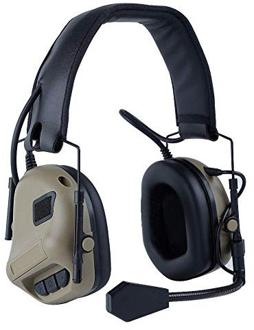 Lejie Écouteur anti-bruit de sécurité tactique Casques pour la chasse au paintball militaire
