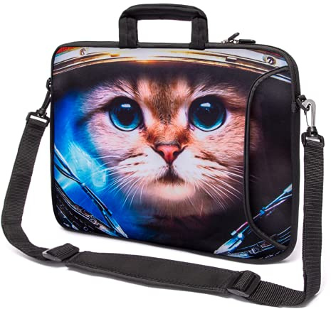 Funky Planet 15”-15.6 inch Shoulder Laptop Sleeve Case Bag Pouch Protective Skin Cover With Handle Bag Cases