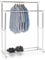 Garderobenwagen Rollgarderobe Kleiderständer Garderobenständer Rollkleiderständer CASA in weiß, 2 Kleiderstangen, Metallgestell verchromt, höhen- und breitenverstellbar