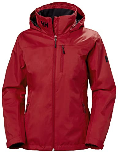 Damen Helly Hansen W Crew Hooded Midlayer Jacket, Rot, S