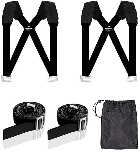 MAXBROTHERS Umzugsgurte, 2-Personen Schulter Hebe und Umzugssystem für Geräte, Möbel, Matratzen oder Schwere Gegenstände bis zu 440 Pfund