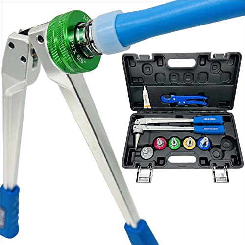 IBOSAD Manuelles PEX-Rohr-Erweiterungswerkzeug-Set mit 5 Stück für Propex-Erweiterung, entspricht ASTM F1960 Standard-PEX-Kupplung, Strahlungswärme